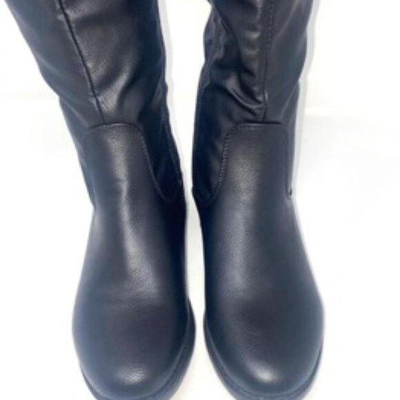 Top Moda Women's Jones-86 Tall Boots Black Zipper Lace Up Backing Size 7 - Picture 8 of 8